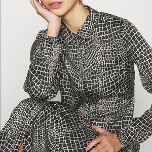 Vero Moda VMCALA Women’s Ancla Long sleeve Maxi length Dress animal print Small